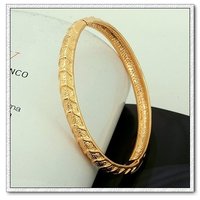 Moda pulsera brazalete, brazalete de cobre con oro 18k, brazalete de joyería de moda, Gastos de envío gratis (China (continental))