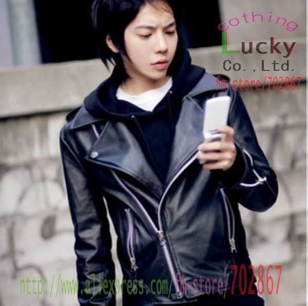 Men's PU Leather Jacket 2011 new fashion clothing Korean men and oblique ... Men's PU Leather Jacket 2011 new fashion clothing Korean men and oblique ...