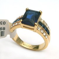 18k 14ct Solid Yellow Gold Genuine Diamond +Garnet Ring(China (Mainland))