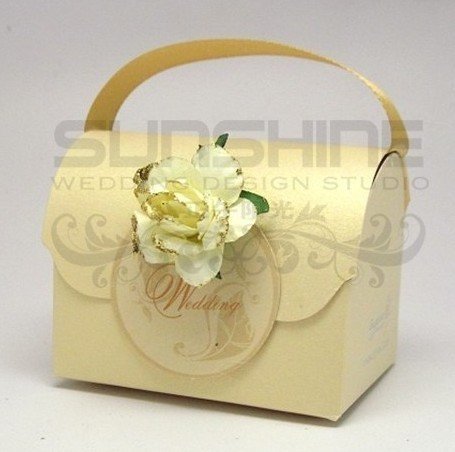 Wedding favors candy box ivory color gift box wedding gift NH043 