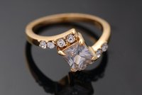 9k 9CT 14k 18k Solid Yellow Gold Natural Diamond Ring M203(stamped 9k) Women Jewelry.Gold Ring,Diamond Ring,(China (Mainland))