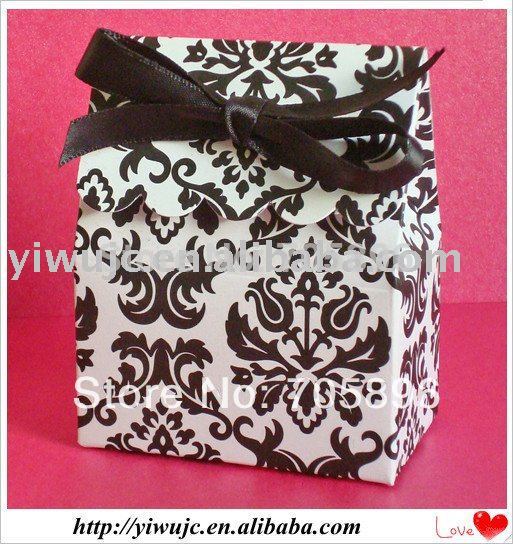 2011 Hot Damask Wedding Candy Box Bag JCO498 US 577 US 680 lot
