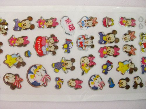 Hello Kitty 3d Nail Art. Mickey mouse nail sticker