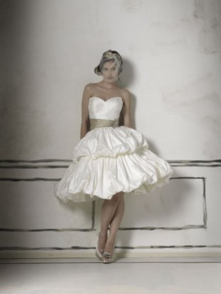  tealength Puffy Skirt Bridal Wedding Dresses Little White Dress