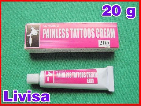 25 Local Anesthetic Tattoo Anesthetic painless tattoos cream 20g for Pain 