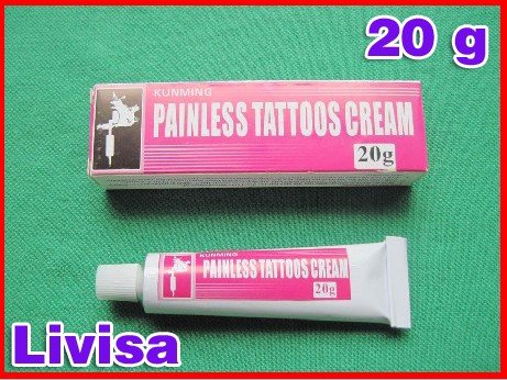 25 Local Anesthetic Tattoo Anesthetic painless tattoos cream 20g for Pain