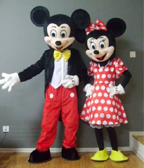 2011 Newest Cute wedding Minnie Micky mouse mascot Costume Cartoon Cosplay