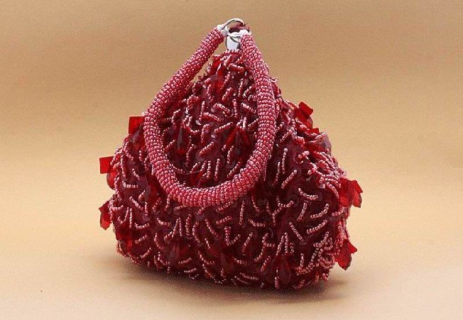Red sequins and beads wedding Bridal PackageBridesmaid bagGift handbags 