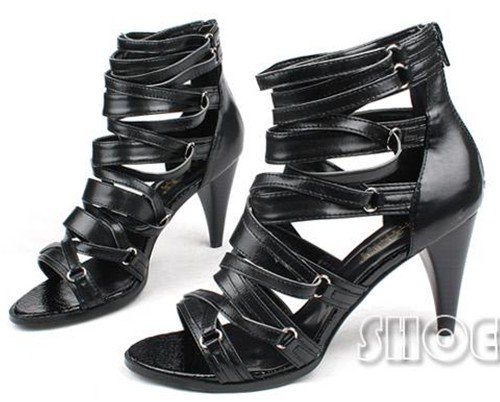 strappy sandals with heels. fashion high heel sandals