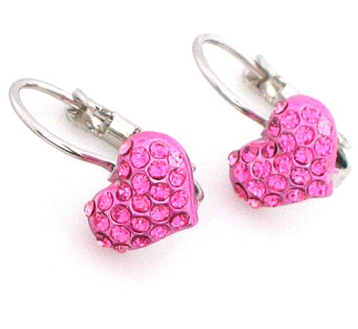 Promotion Gift,Crystal Earrings,Heart Earrings,Heart Jewelry,Fashion ...