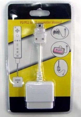 free shipping+wholesales+New Controller Converter Adapter Cable For PS2 To Wii