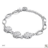 Caliente!  Nuevo!  Gastos de envío gratis, 925 pulsera de plata, de buena calidad, elegante ladys plata bracelet.S437 (China (continental))