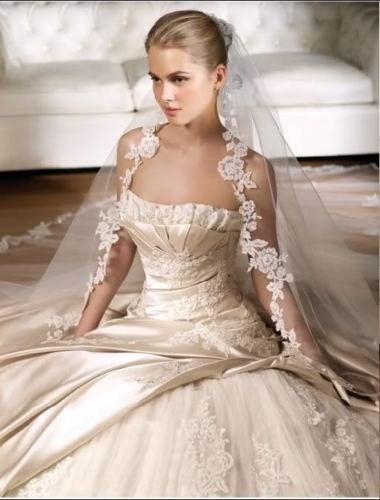 Free Shipping white ivory Best selling Aline Strapless Satin Wedding Dress