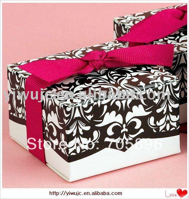 2011 Hot Damask Wedding Candy Box JCO309 US 536 US 670 lot