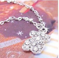 100% Genuine 18k Solid White Gold Necklace,Natural Diamond Necklace.Fine jewelry,Free shipping!!!1581-1-16(China (Mainland))