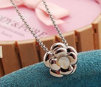 100% Genuine 18k Solid White Gold Necklace,Natural Diamond Necklace.Fine jewelry,Free shipping!!!3793-2-18(China (Mainland))