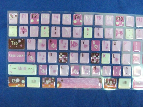 Hello Kitty Keyboard Stickers. Wholesale Cartoon 3D keyboard