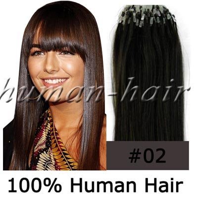 Dark Brown Hair Extensions. remy hair extension 0.4g