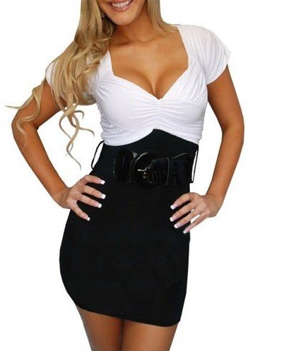 White  Black Dress on Dress Assorted Colors Black And White Sexy Shining Cocktail Dress