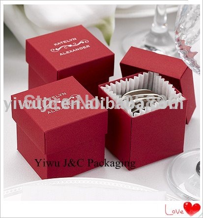 Hot 2PC Red Wedding Favor Candy Boxes JCO115g US 557 US 680 lot