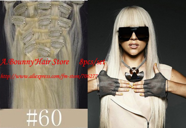 bleach blonde hair with brown. Hair extensions 8pcs 28quot; #60