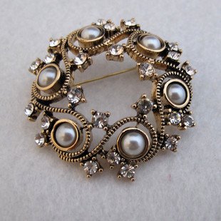 antique pearl brooch