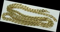 100% Genuine HEAVY 31&quot; Long Fancy Link Necklace 14K Gold Chain Free Shipping, Gold Necklace,Gold Chain,Gold Jewelry(China (Mainland))