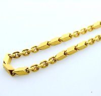 100% Genuine 22k YELLOW SOLID GOLD BOX LINK CHAIN NECKLACE 3mm 20 Free Shipping, Gold Necklace,Gold Chain,Gold Jewelry(China (Mainland))