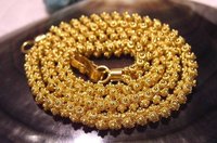100% Genuine GORGEOUS SOLID 20K GOLD INTRICATE FLOWER CHAIN NECKLACE Free Shipping, Gold Necklace,Gold Chain,Gold Jewelry(China (Mainland))