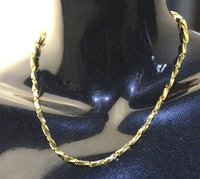 100% Genuine24K Solid Gold Necklace 18inch(Pure Gold 37.5 Gram)  Free Shipping, Gold Necklace,Gold Chain,Gold Jewelry(China (Mainland))