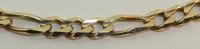 100% Genuine 14k yellow gold vintage figaro chain necklace 24 1/2 Free Shipping, Gold Necklace,Gold Chain,Gold Jewelry(China (Mainland))