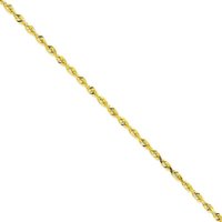 100% Genuine 14K YELLOW GOLD 4.3MM D/C LITE ROPE CHAIN 20&quot; NECKLACE Free Shipping, Gold Necklace,Gold Chain,Gold Jewelry(China (Mainland))