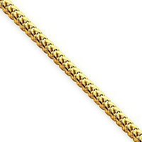 100% Genuine New Polished 14K Gold 2.5mm Franco 30&quot; Chain Necklace  Free Shipping, Gold Necklace,Gold Chain,Gold Jewelry(China (Mainland))