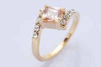 24k 24CT Solid Yellow Gold Natural CITRINE Diamond Ring K201(stamped 24k) Women Jewelry.Gold Ring,Fine Ring,Diamond Ring,(China (Mainland))