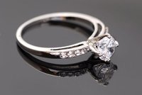 24k 24CT Solid White Gold Natural Diamond Ring K240(stamped 24k) Women Jewelry.Gold Ring,Fine Ring,Diamond Ring,(China (Mainland))