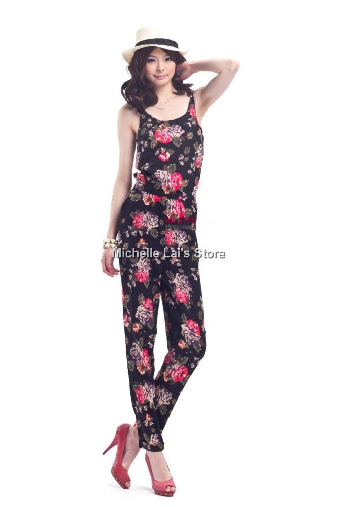 jumpsuits for women. Sexy Jumpsuits with flower
