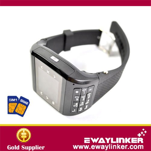 Ultra Thin Band Watch. Q8 Quad Band 2 Card Dual