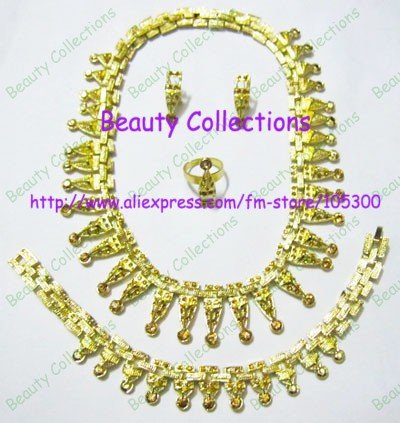 Wholesale Costume Jewelry  York on 2011 New Design    African Gold Plated 18k Gold Costume Jewelry Sets