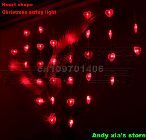 LED wedding light Beautiful heart shape 32led wedding light Christmas 