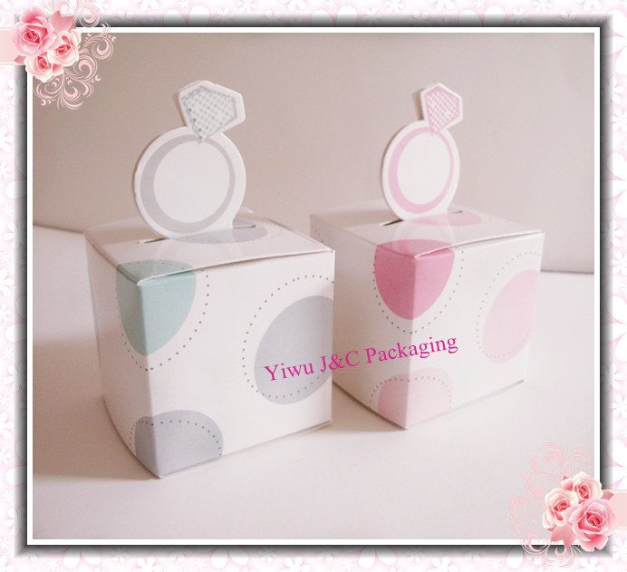 5 x 5 Square Wedding Favor Boxes Candy Boxes JCO512 