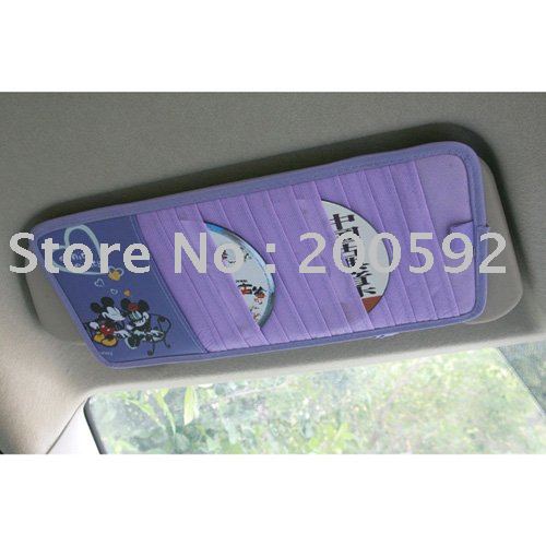 Free shipping New 100 Car Sunvisors CD clip Cute doll CD Folder wholesale