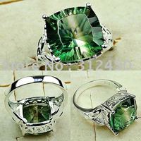 La moda de joyería de plata Wholeasle topacio místico anillo de piedras preciosas joyas de envío gratis a LR0508 (China (continental))