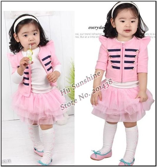 5sets baby girls clothing sets girl's childrens clothes suits pink buttoms ... 5sets baby girls clothing sets girl's childrens clothes suits pink buttoms ...