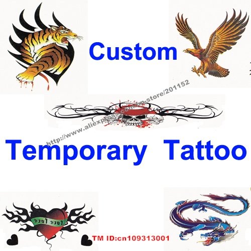 custom temporary tattoo designs. Custom Design Temporary Tattoo Stickers Best Promotional Items!