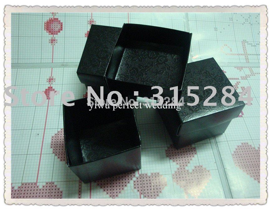 10 OFF Hot Black 2PC Wedding Favor Boxes with Rose Pattern XY115f 