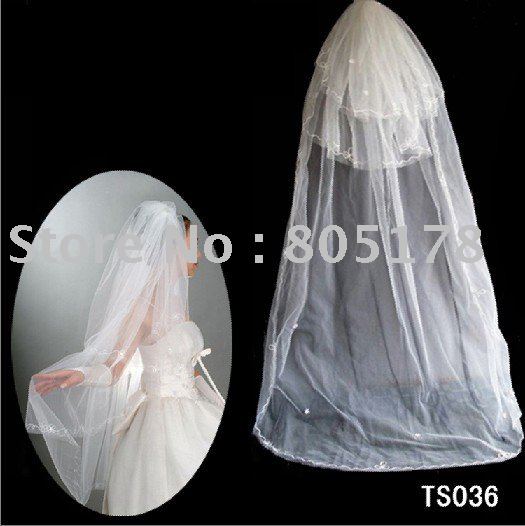 Bridal veil wedding veils 3 layer 22 M wedding dresses Accessories ZA036