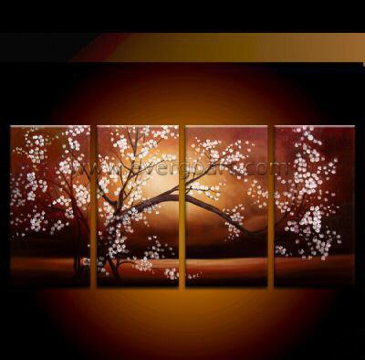 Abstract Wall  on Framed Modern Abstract Wall Art Canvas Oil Painting