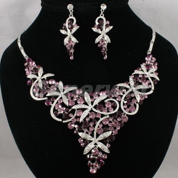 ... Necklace Earring Set,Evening Dress/Bridal jewelry set,Best Gift,Free