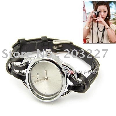 Fashion Watches Wholesale on Fashion Watches Leather Strap Watch Mixed Colors Wholesale Black White