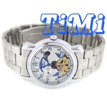 2011 HOT True Tourbilon mens stainless steel wrist watch 24H